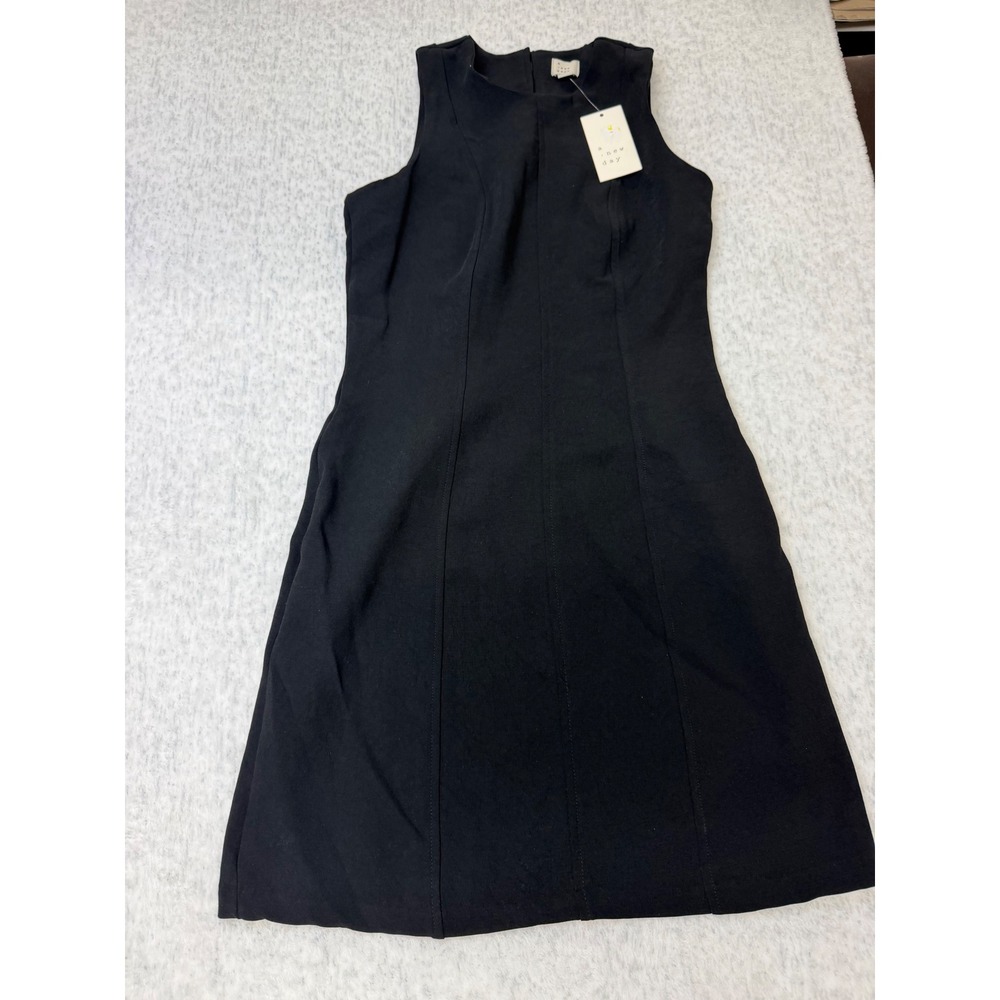 A New Day Womens Sleeveless Mini Shift Dress Black Size 4 NWT K09M00